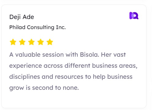 Testimonial from Deji Ade