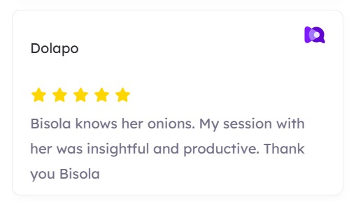 Testimonial from Dolapo