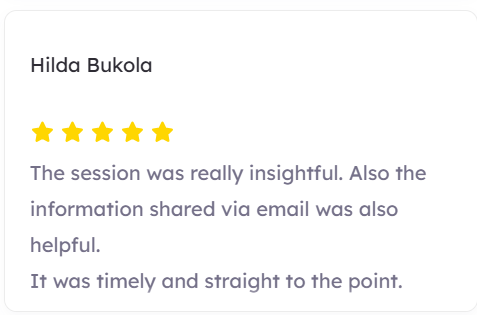 Testimonial from Hilda Bukola