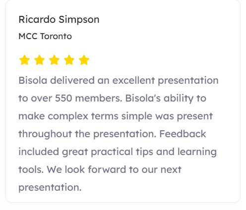 Testimonial from Ricardo Simpson