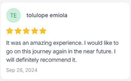 Testimonial from Tolulope Emiola